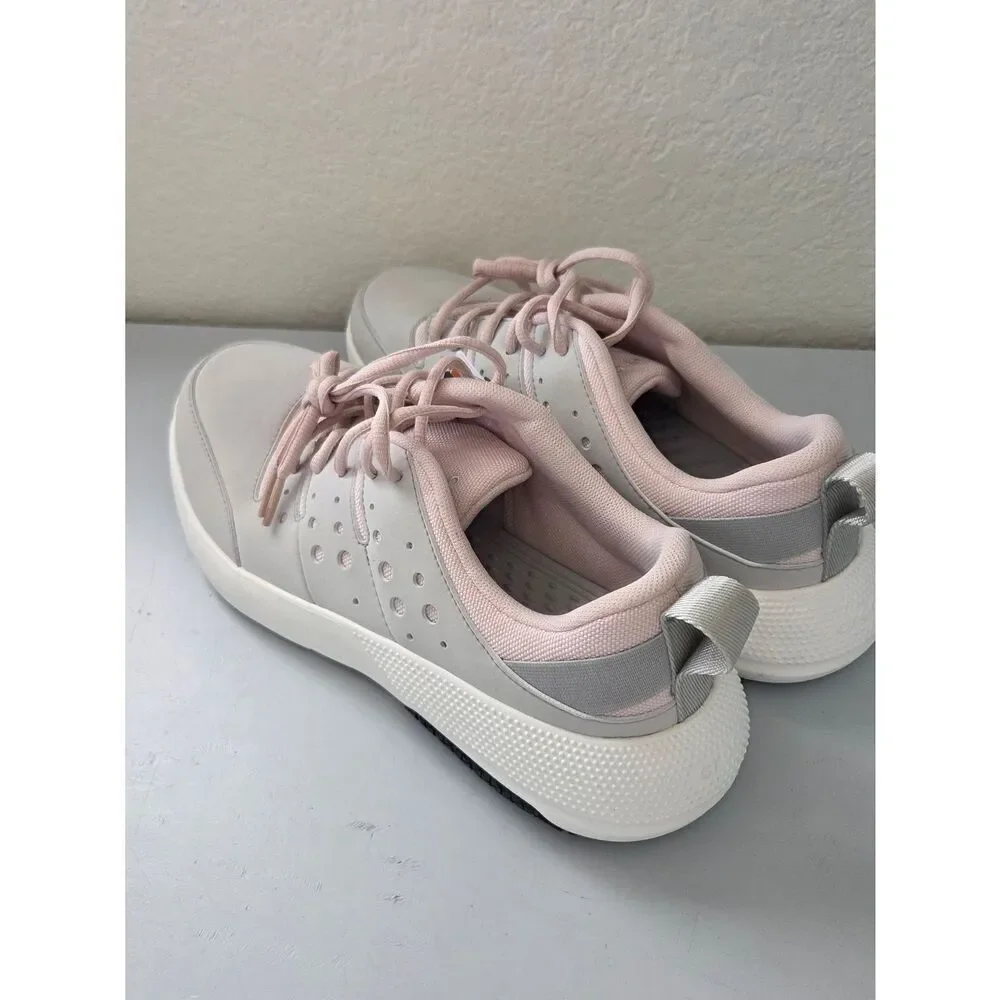 CROCS Women’s Athletic Sneakers in Light Pink and Light Gray